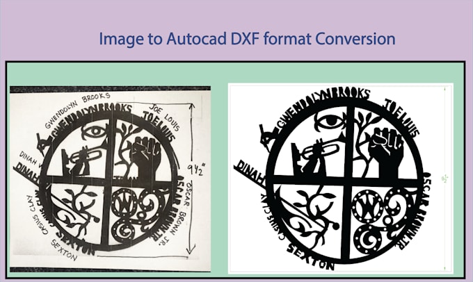 redraw or vector trace your drawing for cnc and laser cutting