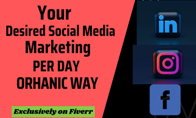provide you organically linkedin, instagram and facebook marketing