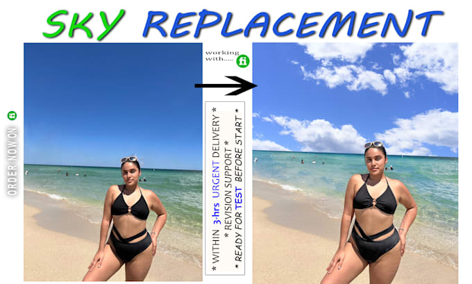 do image background sky replacement or change perfectly