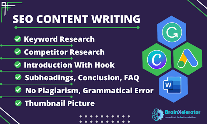 do your SEO content writing, blog writing and article writing
