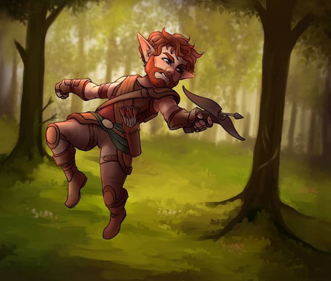 Draw dnd character art and dnd character art by Heilabakkes Fiverr