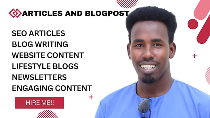 write  SEO articles, blog posts and site content