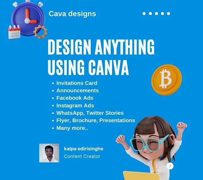 Design anything in canva for social media advertising by ...
