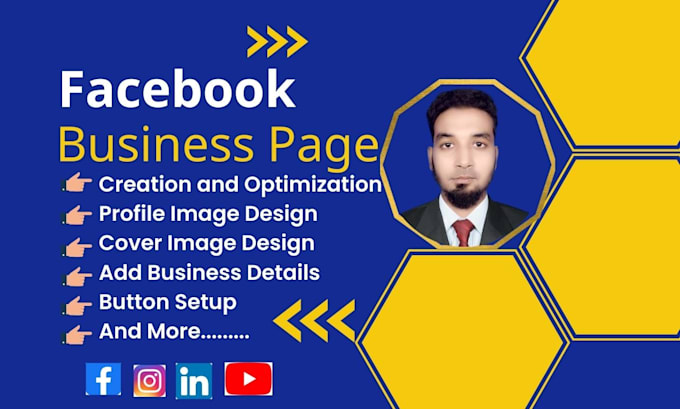 do facebook business page creation and  page optimization , banner ,cover design