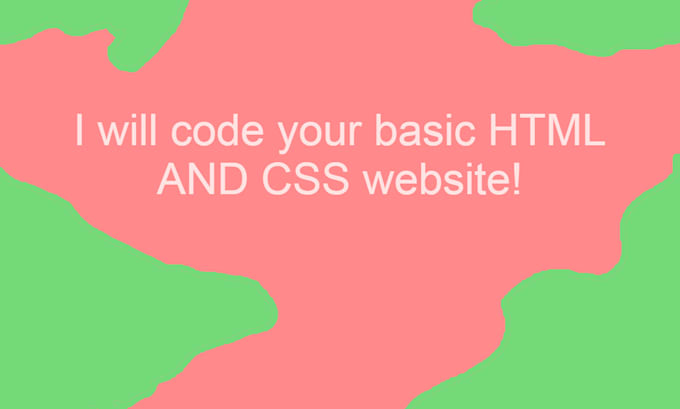 Fix your basic html and css website by Red_dice | Fiverr