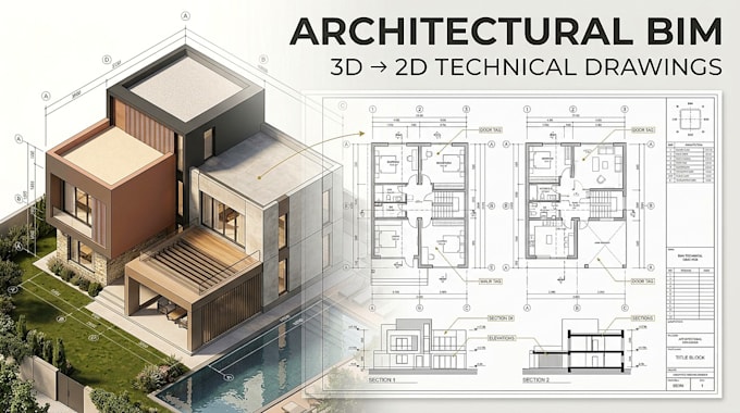 create 2d architectural drawings from your bim model