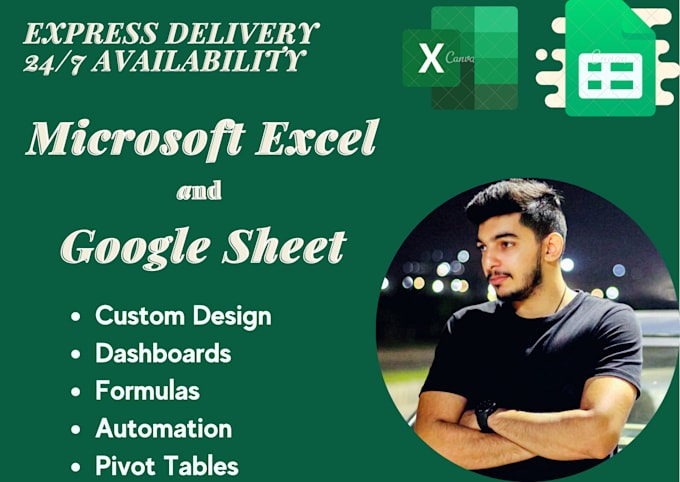 Be expert in excel, microsoft excel, google sheets, vba, formula ...