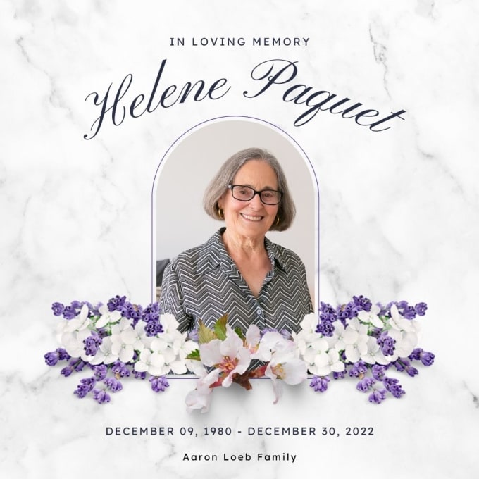 Design funeral flyer, obituary flyer, memorable, in 3 hour by