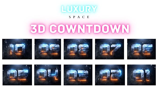 Countdown Program High Res Create countdown intro 6 versions by Luxuryspace | Fiverr