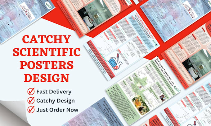 design a catchy research academic scientific poster design