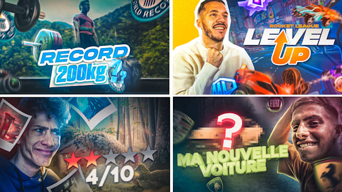 Design a creative thumbnail not too expensive by Poprixindustrie | Fiverr