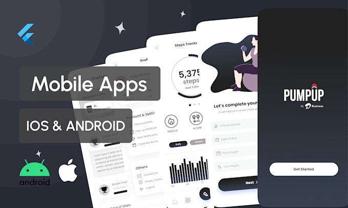 develop ios android flutter mobile app development