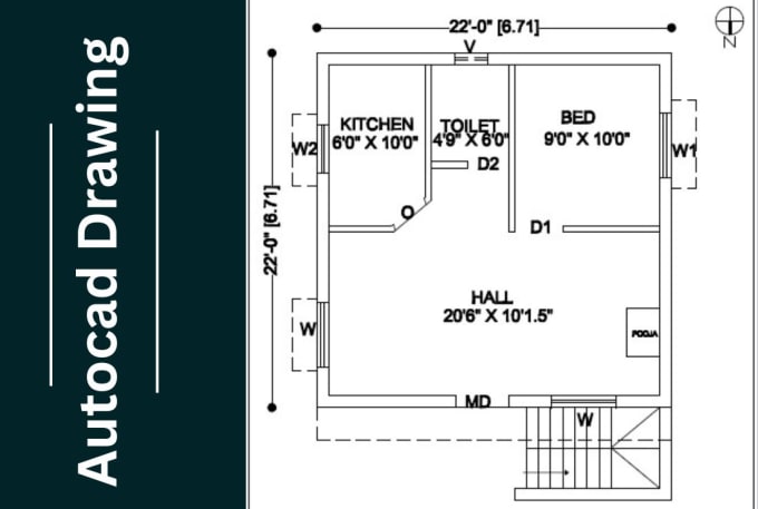 Draw Autocad Drawing 2d Floor Plan Architectural Drawing By Imranyshuvo Fiverr