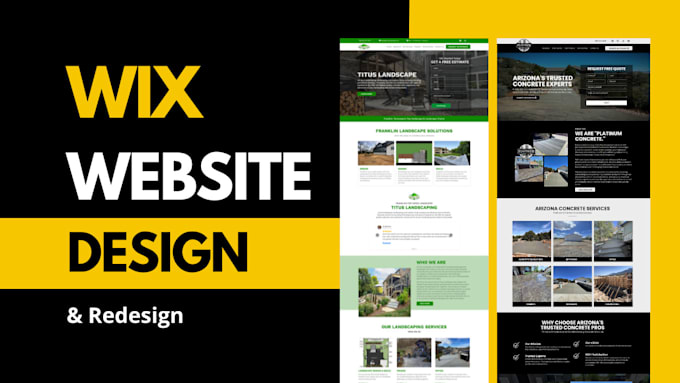 do wix website design or redesign wix website or wix studio website