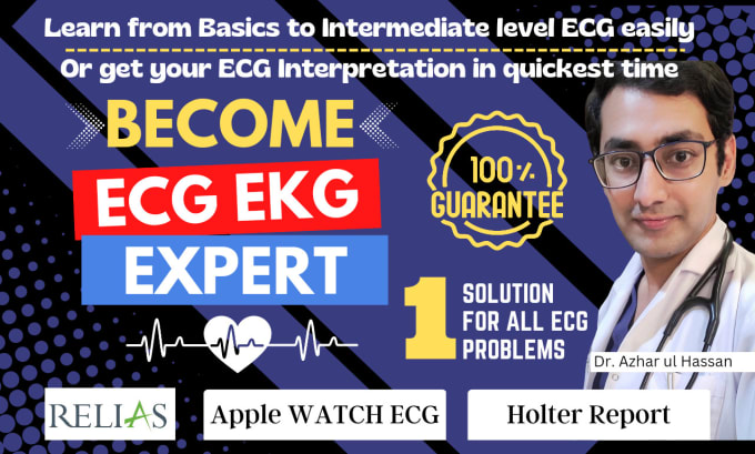 be your ecg telemetry expert for nurses, medical students and apple watch ecg