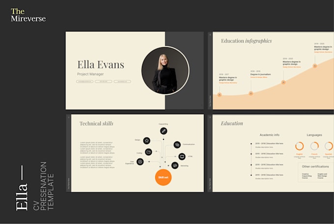 design a master template with powerpoint and google slide