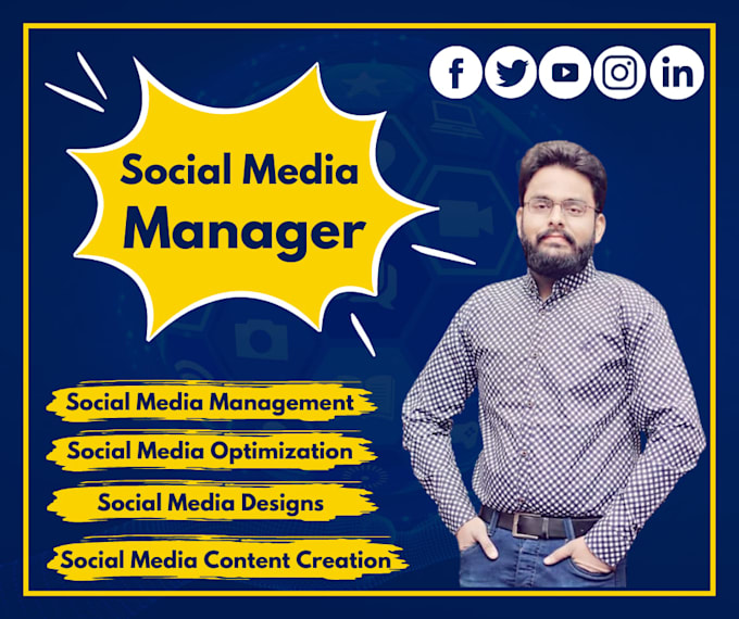 Be your social media manager and content creator by Nosherwasultan | Fiverr