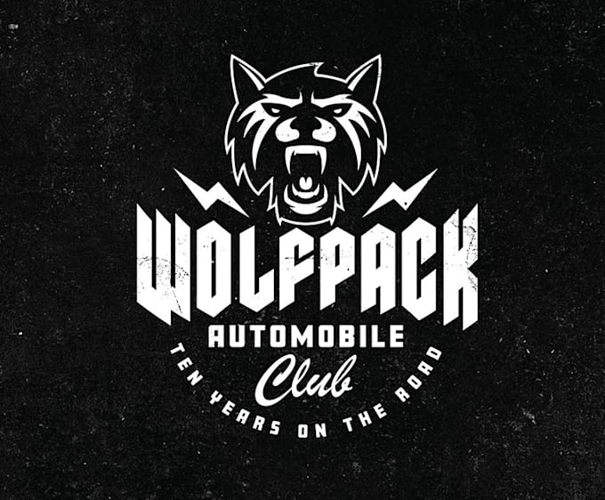 design modern awesome animal, wolf logo