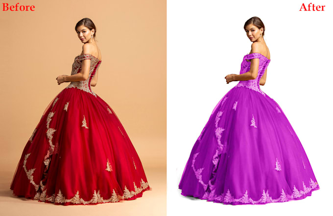 color change to anything, remove background professionally