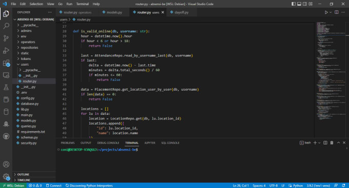 Build web application or api using python fastapi or flask by Ykconi ...