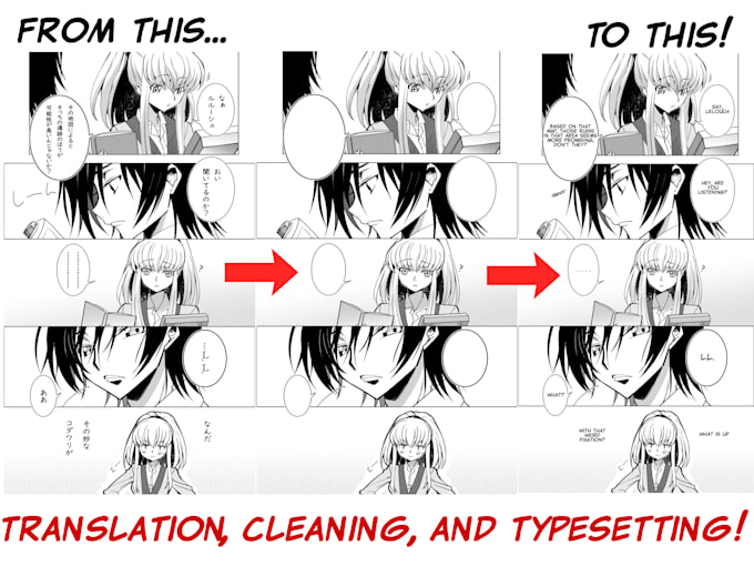 Translate, clean, and typeset manga for you by Mimxcry Fiverr