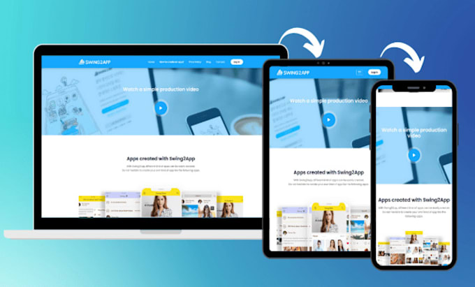 convert your website into android and ios app
