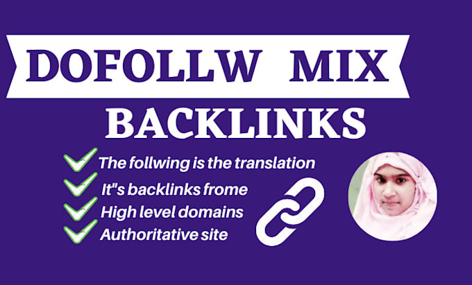 provide 100 mix backlinks from high authority websites