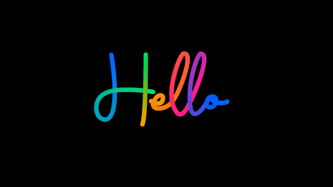 create handwritten animated video text