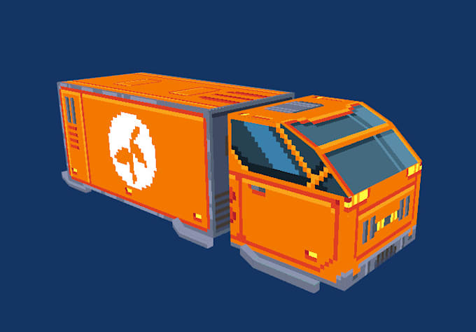 do 3d low poly assets with pixel art texture