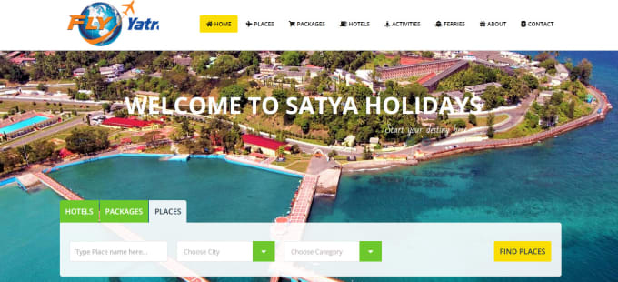 provide tour and travels ready made website