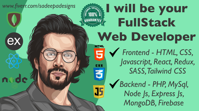 Be your full stack web developer by Sadeepadesigns | Fiverr