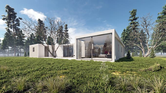 create 3d renderings of exterior and interior floor plan etc