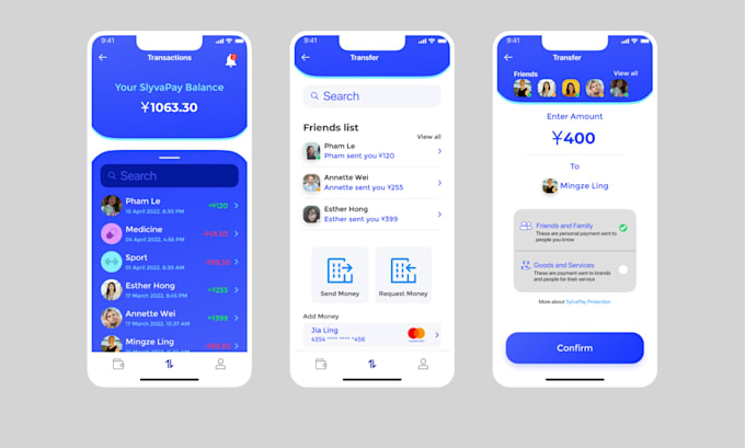Create clean and modern ui ux for mobile app and website by Samanime67 ... image.