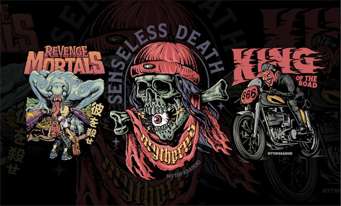 make vintage retro popart culture designs for your brand