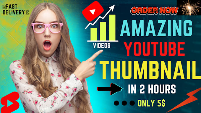 Design amazing 2 youtube thumbnail in just 5 dollar by Kingkazim | Fiverr