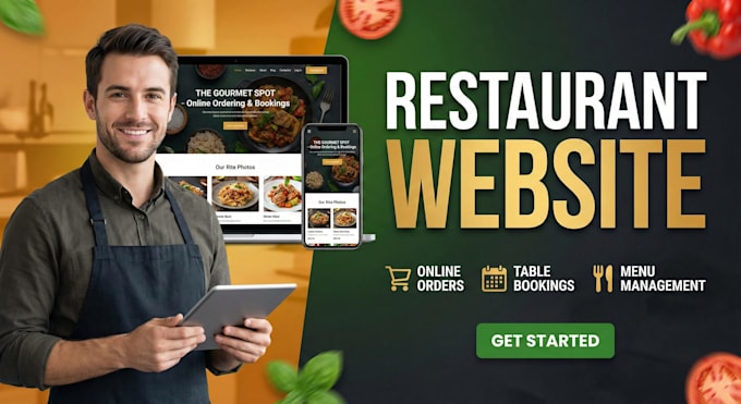 design a restaurant website with online food ordering reservation system