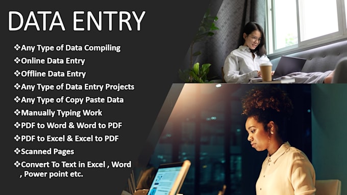 Do data entry jobs, copy paste jobs and related excel works by ...
