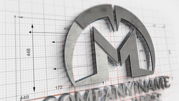 create professional 3d logo animation intro video for youtube and brands