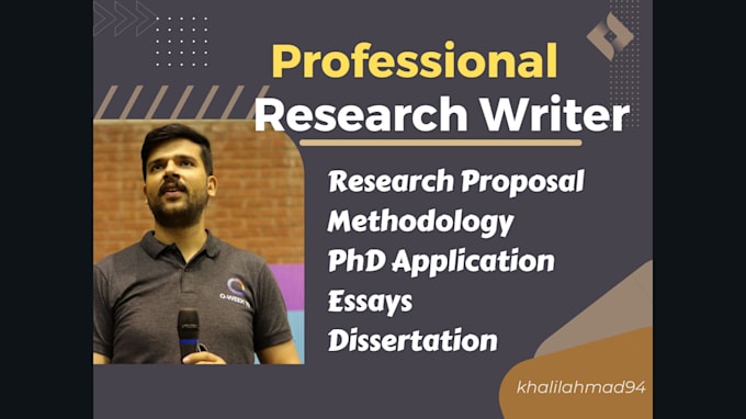 write articles, research proposal, methodology, case study