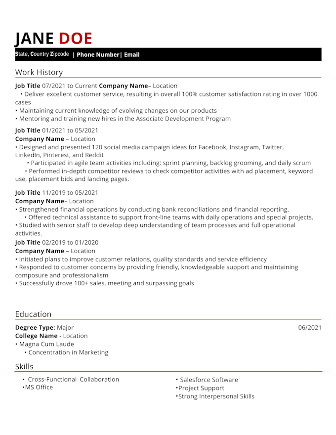 Write resumes, cover letters, thank you letters, and linkedin profiles ...