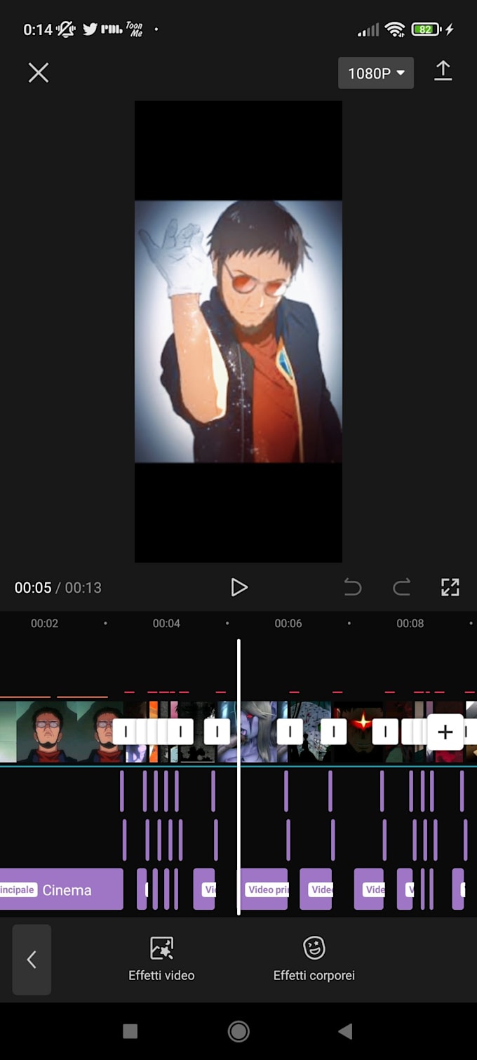 how to make edits of characters