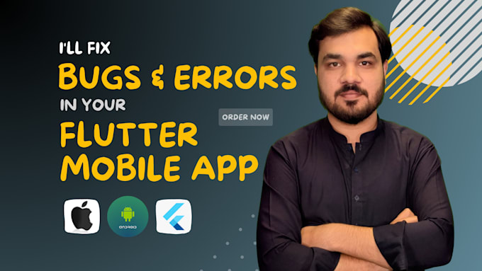 fix bugs and errors in ios app, android app as flutter mobile app developer