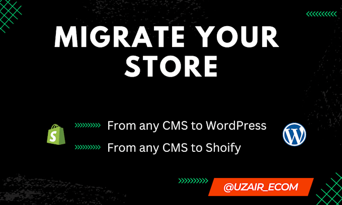 migrate from any cms to wordpress or shopify