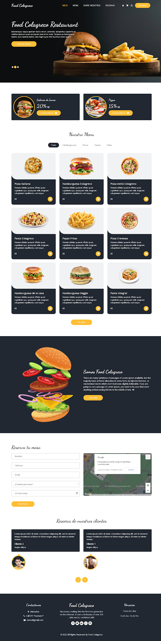 Make your web template using html and css by Tomasnhp | Fiverr