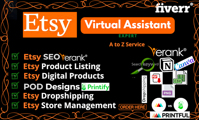 etsy SEO listing, etsy product listing, etsy store setup, etsy virtual assistant