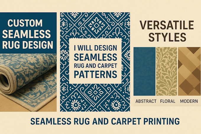 design seamless rug, carpet, and textile patterns