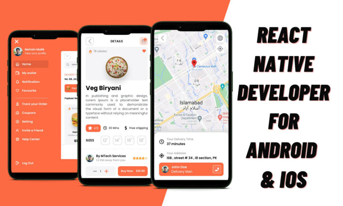 Develop ios and android mobile app using react native or expo by ...