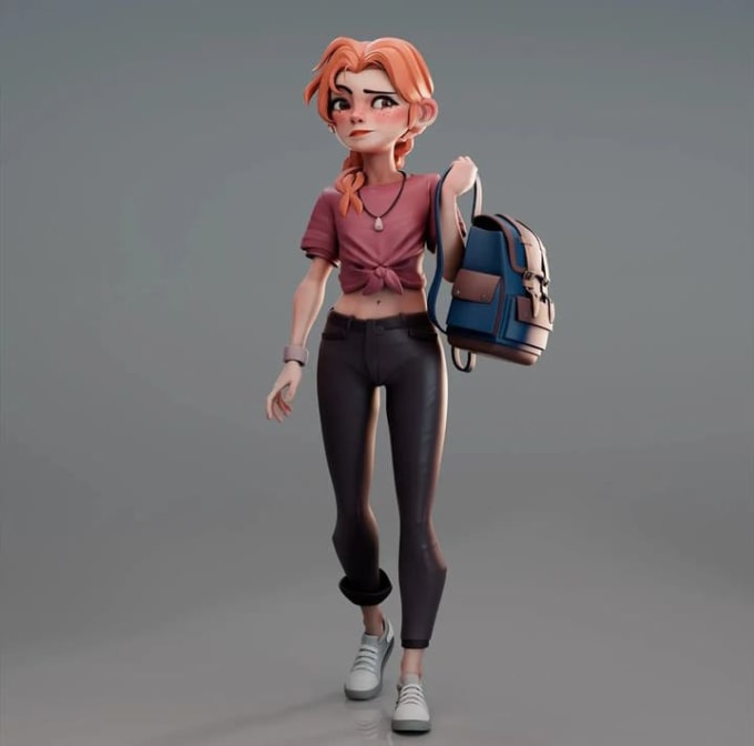 Create stylized realistic cartoon, 3d character model for game animation by  Nebulaa_studio | Fiverr