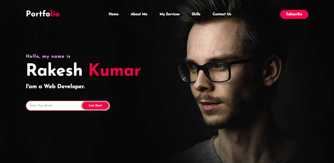 Design your front end web by using html and css by Rakesh5050 | Fiverr