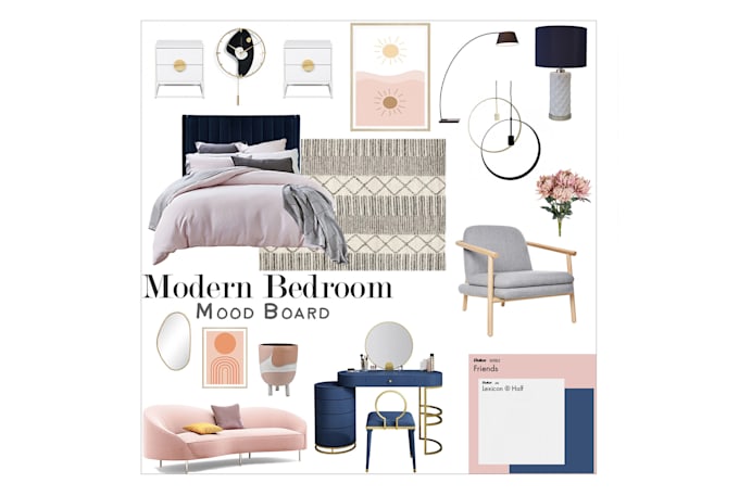 create an interior design mood board and provide consultancy